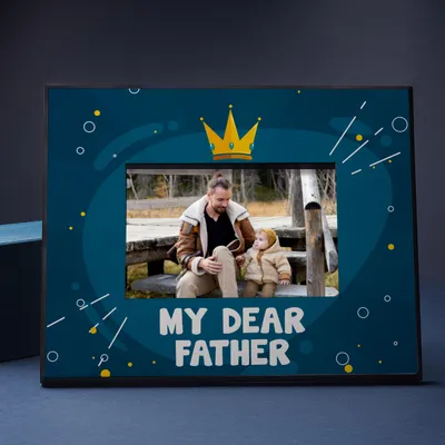 My Dear Custom Dad Photo Frame Keepsake